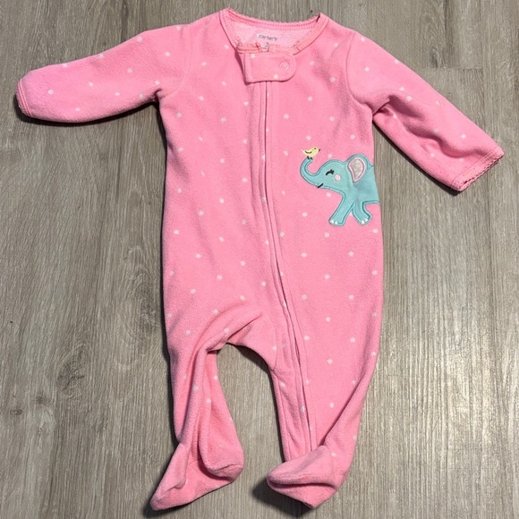 Carter's Pink Elephant One Piece - Picture 1 of 1